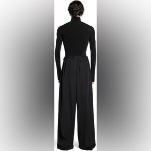 Authentic Balenciaga Faded Black Wide-Leg  Unisex Pants